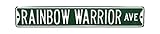 NCAA Rainbow Warrior Aveストリートsignstreetサイン、チームカラー、36 " x 6 "