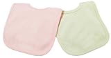 Princess Linens Cotton Knit Bib Set, Pink/Sage by Princess Linens