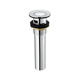APL L111 Bathroom Vanity Sink Drain Pop Up Stopper with Overflow, Chrome [並行輸入品]