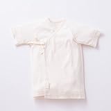 エンゼルスター[日本製]オーガニックコットン 短肌着 生成り フリーサイズ　50～60