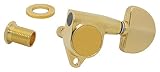 GOTOH エレキギター用ペグ、20ボタン、3+3、ゴールド(05182GX) SG301-20-3+3-GG