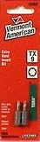 Vermont American 15402 Type Torx Size TX9 with 1-Inch Length Extra Hard Screwdriver Bit, 2 Pieces Pe
