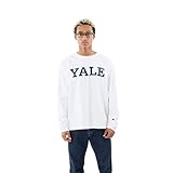[チャンピオン] Tシャツ 長袖 丸首 綿100％ グラフィックプリント 丸胴仕様 T1011 ロングスリーブＴシャツ MADE IN USA C5-Y402 メンズ ホワイト M