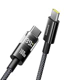 Baseus USB-C ケーブル 100W 急速充電 PD対応 ナイロン編み 断線防止 Type-C & Type-C 充電ケーブル iPhone 16 15 / iPad/MacBook Pro ノートPC/Galaxy スマホ 等 USB-Cデバイス 各種対応 (1m)