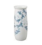 マルヨネ 九谷焼 花器 8号花瓶・染付芙蓉 K4-1294