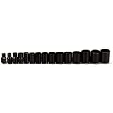 Stanley Proto j54302 15 Piece 12点1 / 2 "ドライブソケットセット、Protoblack by Stanley Proto
