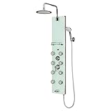 パルス1030 Showerspasホワイトガラスシャワーパネル – LahainaシャワーSpas