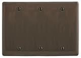 Bryant Electric NP33 Nylon Standard Size 3-Gang 3-Blank Box Mount Wallplate, Brown [並行輸入品]