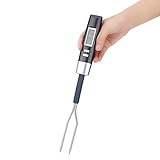 ポータブルデジタルステンレススチールフォークバーベキューBBQ肉電子温度計プローブ温度センサー