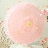 扇風機を かわいく 収納 レースの 扇風機カバー ピンク ＆ イエロー 2枚セット