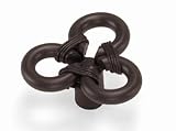 Laurey 51566 1 3/4-Inch Steel Cable Knob, Oil Rubbed Bronze by Laurey
