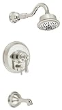 Danze D502257PNVT Opulence Single Handle Tub and Shower Trim Kit with 5-Function Showerhead, Polishe