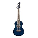Fender ウクレレ Dhani Harrison Uke, Walnut Fingerboard, Sapphire Blue ソフトケース付属