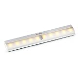 Arc Light センサーライト 10LED 人感センサー 乾電池式 屋内照明 自動点灯 電球色 ウォールタイプ 貼り付け型 キッチン クロゼット 玄関に最適