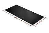 ラバーシート 39x18インチ 黒 1/16-inch Thick ブラック RS-ROLL-BLK39x18x116-0-01