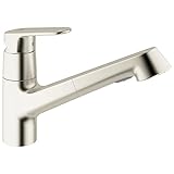 Europlus Single-Handle Pull-Out Kitchen Faucet [並行輸入品]