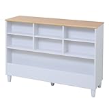 JKプラン Ficelle 間仕切りキッチンカウンター リビングとキッチンを仕切れる便利キッチン収納 幅120cm ホワイトナチュラル WKC-0663-WHNA