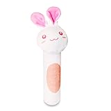 askcut Baby RattleスティックおもちゃBrain Game Hand Sticksおもちゃキッズ子供幼児Plush再生ツールサイズ5 cm1 cm16 cm ( Rabbit )