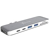 j5create USB-C ハブ Thunderbolt3 ドッキングステーション HDMI 4K出力対応 5Kディスプレイ接続 PD100W急速充電 SD microSDカードリーダー搭載 MacBook Pro Air M1 M2 M3 Mac Thunderbolt対応 多機能コンパクト設計 JCD382-EJ