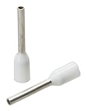 Greenlee 469 / 8 AWG 20 by 14 mm Long DIN InsulatedワイヤFerrules、ホワイト、1000-pack
