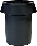 [T-7784597]ラバーメイド　ラウンドブルートコンテナ　スリット付き　１２１．１Ｌ　ブラック 1867531