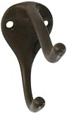 Rockwood 802.10B Bronze Medium Coat Hook 1-3/16 Width x 1-1/2 Height 3 Projection Satin Oxidized Oil
