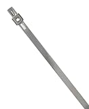 BAND-IT AS4129 Tie-Lok 316 Stainless Steel Cable Tie, 1/4 Width, 16.5 Length, 4 Maximum Diameter, 10