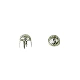 Stippled Pearl Nailhead Size 16 Solid Brass Nickel Finish 500 pieces per pack [並行輸入品]