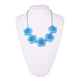 Pumpumly 赤ちゃん 歯固め授乳ネックレス　シリコーンベビー知育玩具　BPAフリー看護ネックレス　歯固めジュエリー