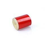 Bolange 赤 反射的な警告ストリップ安全な標識のテープ 光接着テープを反射するPVC トラックヘルメット用5cmx5mリフレクター