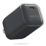 QIROCA 67W Type-C急速充電器 PD対応 小型ACアダプタ ノートPC対応 (ダークグレー)