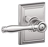 Schlage f40-bir-625-add光沢クロムプライバシーBirminghamスタイルレバーwith Addisonローズ