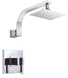 Danze D512544T Sirius Single Handle Shower Trim Kit with Efficient Flow Showerhead, Chrome by Danze