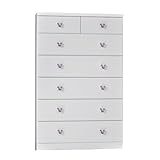 アルファタカバ ディズニー家具シリーズ セレクトミッキー 80cm幅6段ホワイト 取っ手北欧パープル