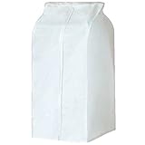 [island banana] 洋服カバー 衣類カバー ロング 収納 通気性 防水（ホワイト）...