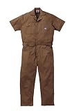 [ディッキーズ]Dickise【ツナギ服】春夏半袖ストライプツヅキ服・シンプルでスタイリッシュ《059-21-713》 (4L, BW ブラウン)
