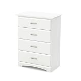 South Shore Callesto 4-Drawer Chest, Pure White [並行輸入品]