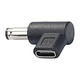 Greabuy USB C to 5.5x2.5/3.0x1.1/3.5x1.35/4.0x1.7/4.8x1.7/5.5x2.1mm タイプCメス-オス 5V アダプター ノートパソコン用 USB C アダプター