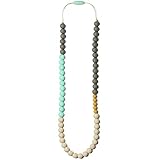 Mama & Little Silicone Baby Teething Necklace for Mom Olivia, Sweet Mint [並行輸入品]
