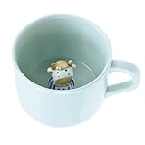 可愛いマグカップ 陶器 コーヒーカップ 3D アニマル キャラクター おしゃれ ティーカップ 子供 ベビー用コップ オリジナル スプーン付き 誕生日 クリスマス お祝い プレゼント ギフト うし