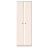 アルファタカバ ロングコートもしっかり収納キュアセレクトシリーズ 60cm幅ワードロープピンク取っ手ハートピンク