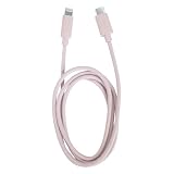 イツワ パステルカラー USB Type-C to Lightning 1.0m 高速データ転送 480Mbps, 5色展開 (パープル/ブルー/ピンク/ホワイト/ベージュ), 20V3A 急速充電対応 iPhone対応 (ピンク)