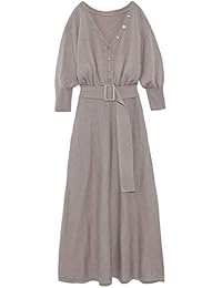 [フレイ アイディー] ウールカシミヤボタンフレアーワンピ FWNO194502 レディース