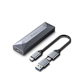 Yottamaster M.2 SSD 外付けケース SATA&NVMe両対応 M.2 SSD ケース USB3.1 Gen2 10Gbps高速転送 UASP&Trim対応 アルミ製 M.2 SSD 外付け エンクロージャ グレー[TR4-C3-GY]