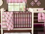 Mod Dots/Strps Pink 9pc Crib Set by Bacati