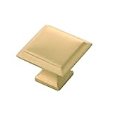 Belwith製品b055555 – 04 1.25で。正方形Studio IIコレクションノブ – サテン真鍮