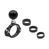 [REC-MOUNT25] ベース マウント部 (Cパーツ) C21 パイプ クランプ ベース 1.25inch(31.8mm)/1-1/8inch1(28.6mm)/1inch(25.4mm)/22.2mm 対応 ブラック 【RM25-C21】ボールサイズ 1インチ(25.0mm-25.4mm)
