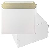 厚紙封筒 A4 ビジネスレターケース 50枚入 a4サイズ 封筒 白 ワンタッチ貼付テープ＆開封テープ付き 剥がしやすい 本 梱包 エアメール 国際郵便 荷物 包装用の梱包資材 (A4)