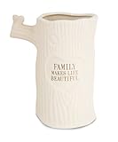 Pavilion Gift Company 78036 Family Makes Life Beauitful Ceramic Vase 7 [並行輸入品]