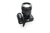 ハンドメイド 本革 ハーフカメラケース バッグカバー Sony A9 iii Mark iii A9 M3用 ブラックレザー ブラックステッチ